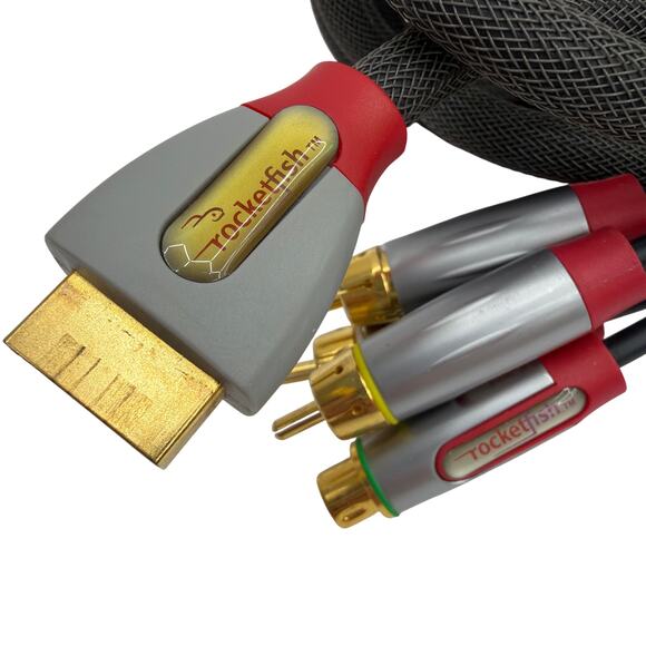 Rocketfish Component AV Cable for PlayStation 2 (PS2) – AV Multi Out Gold Plated - Picture 2 of 4
